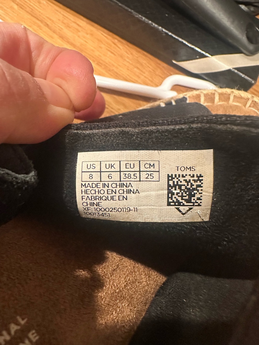 Toms Kids Black and White Sneaker